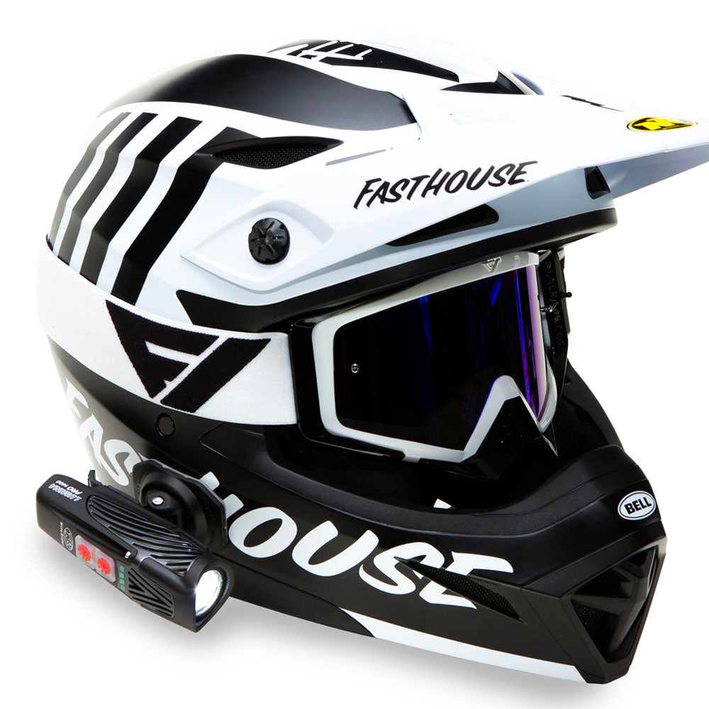 250 lumen helmet mount performancr bike Lumina™ Pro-Moto 1400 with Lumina Stick On Built for all bin Model:DEP-C-801M-CGA Rigging for Success: Best