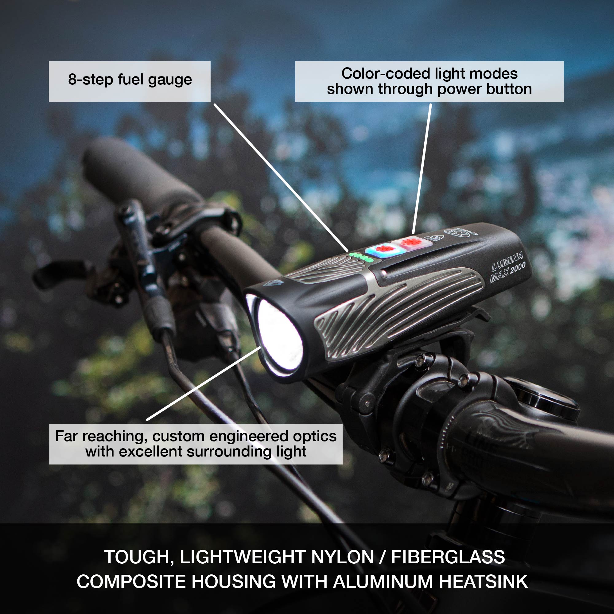 niterider nitelink wireless control bright led bike light