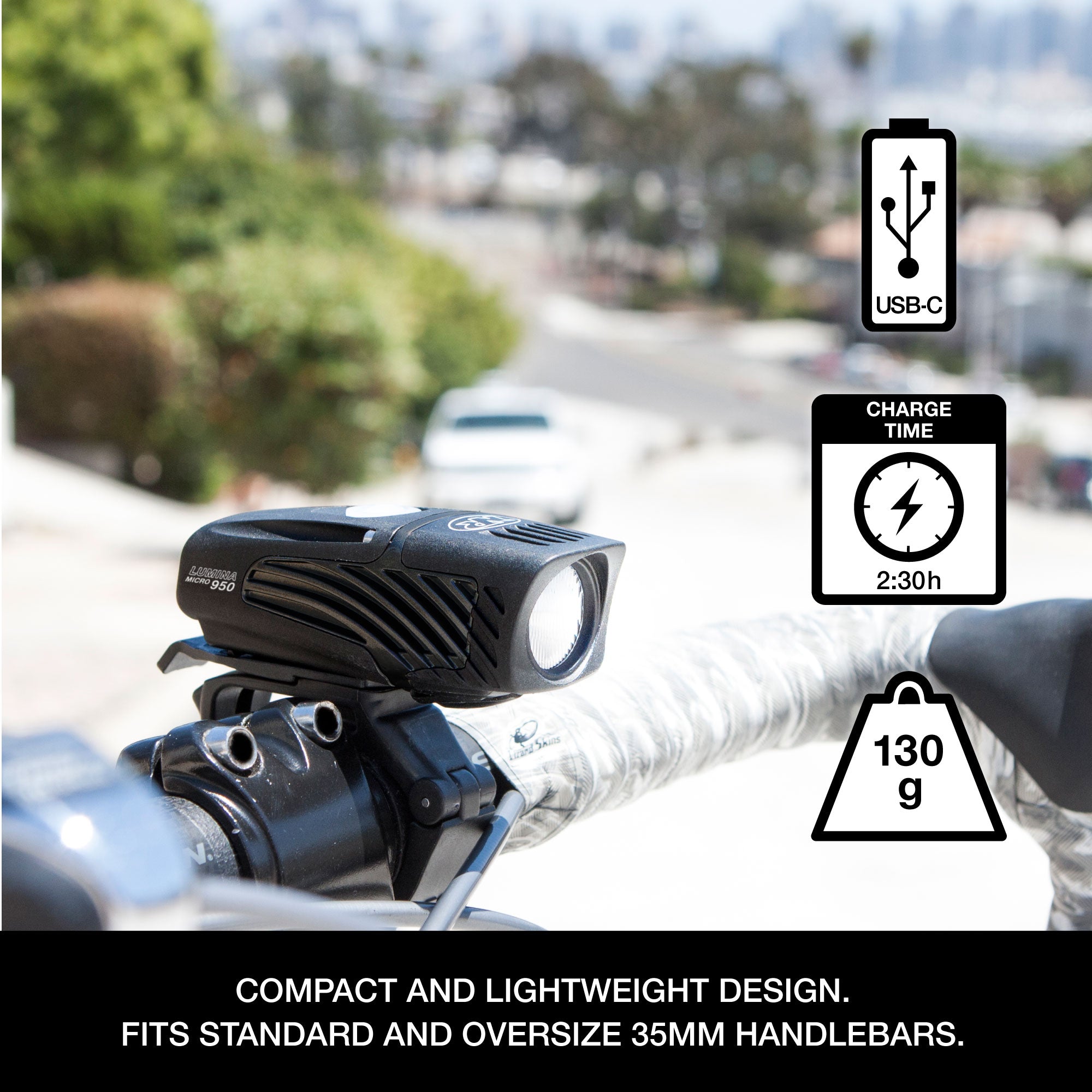 Lumina™ Micro 950 Front Bike Light