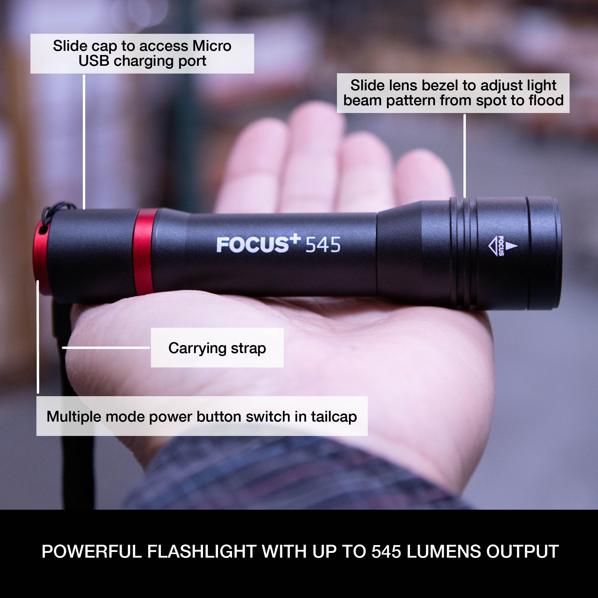 FOCUS+ 545 Handheld Flashlight
