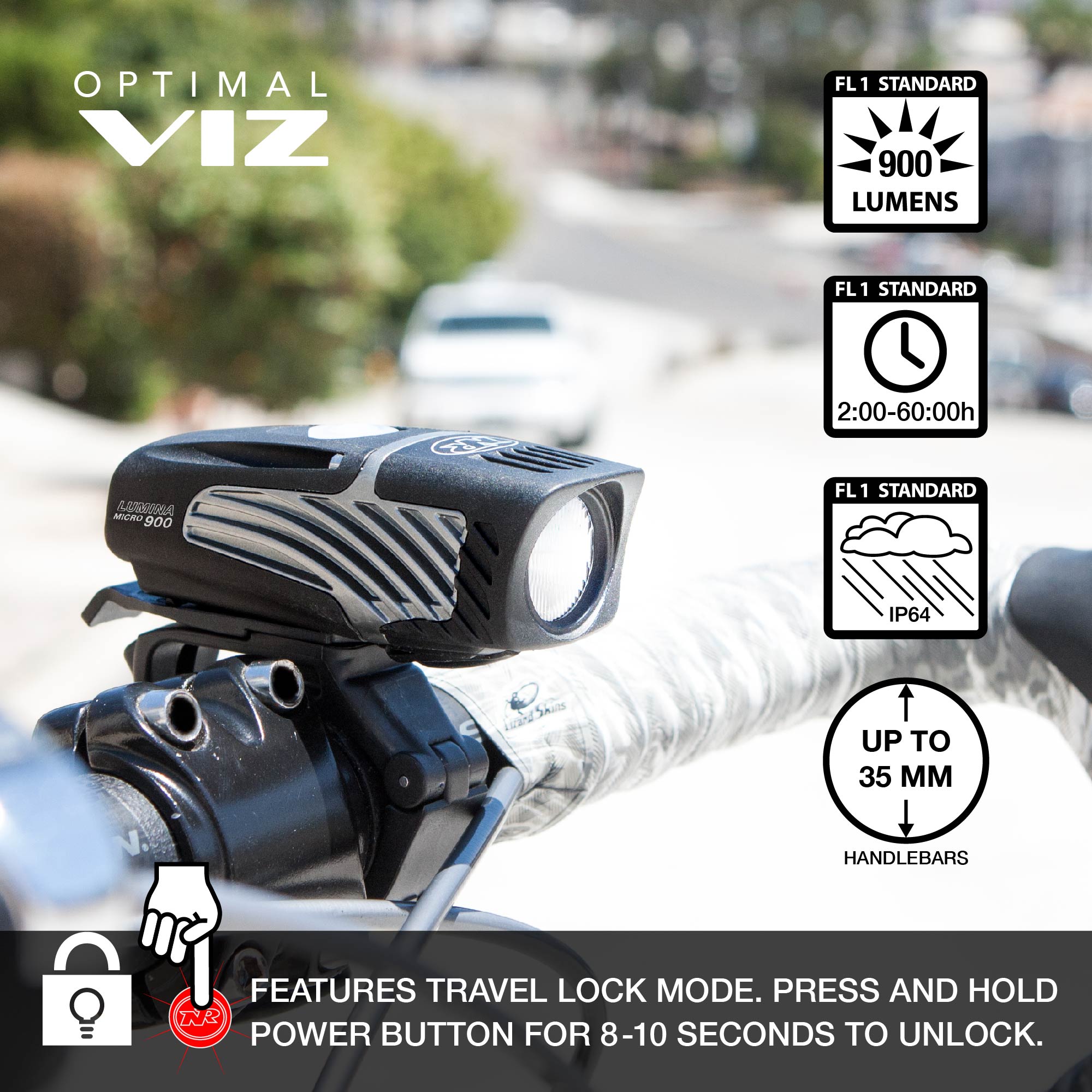 Lumina™ Micro 900 and Vmax+™ 150 Combo Front and Rear Light Set (7157824684185)