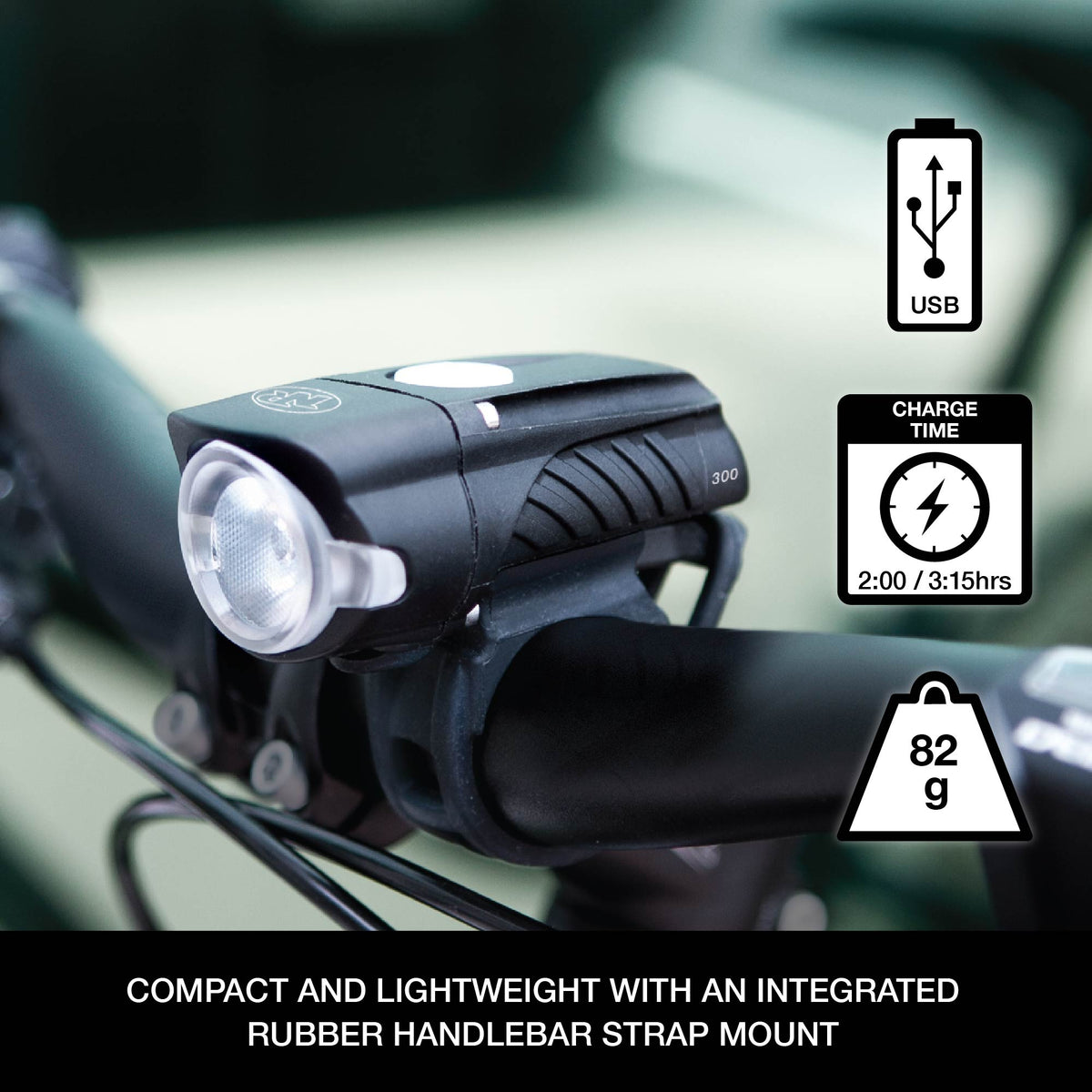 Swift 300 Front Bike Head Light NiteRider Technical Lighting