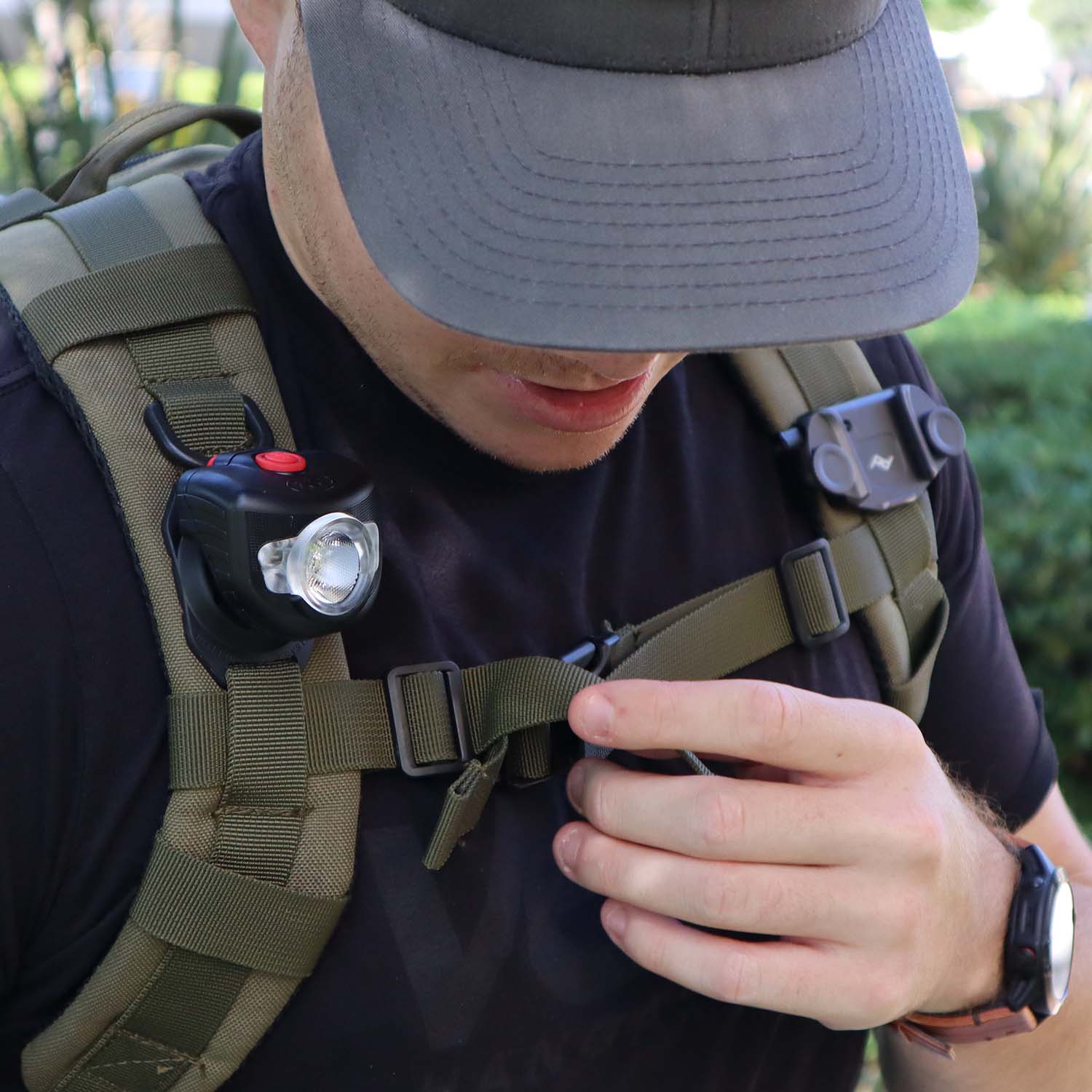 niterider hands free LED multi-use personal lighting back pack light