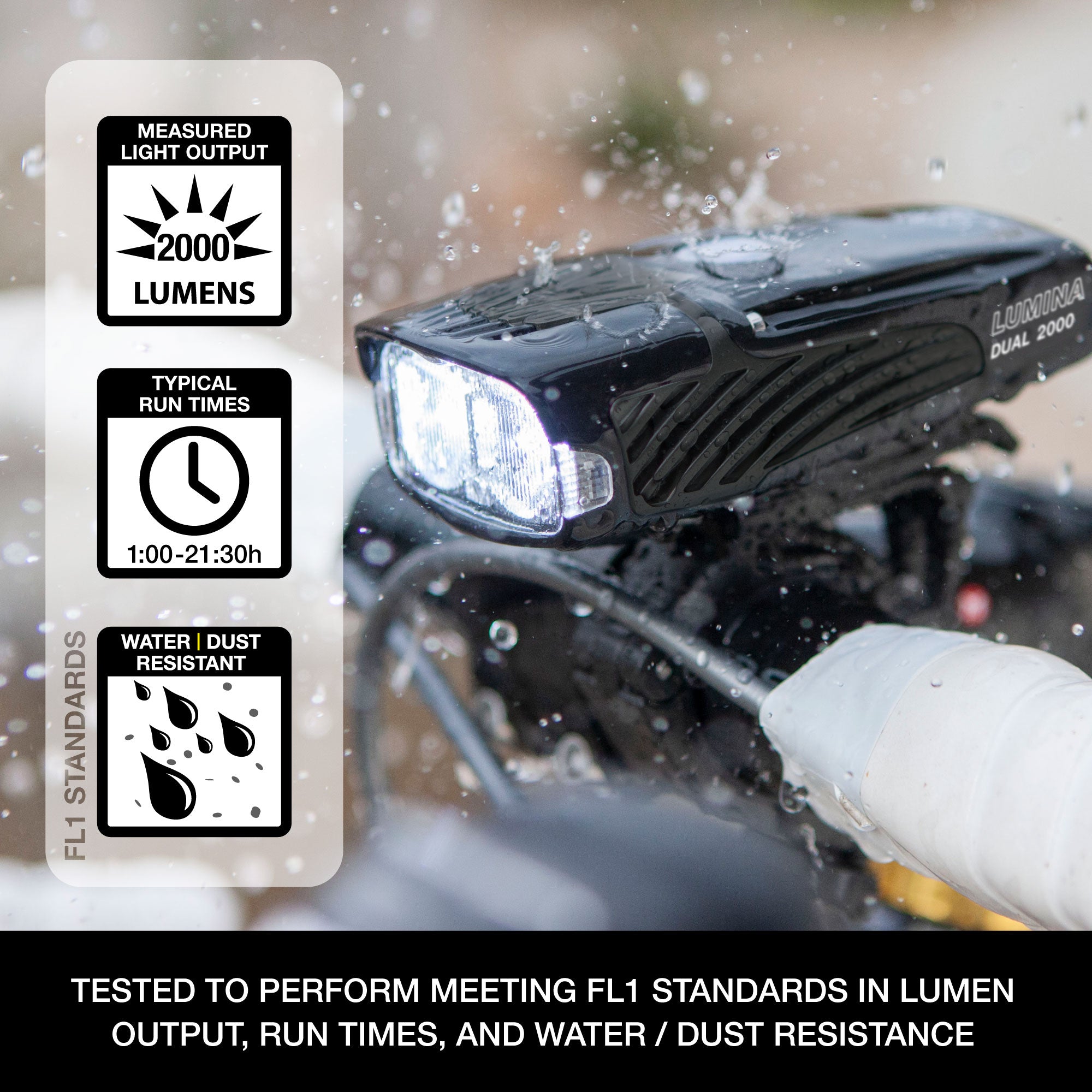 Lumina™ Dual 2000 Front Bike Light