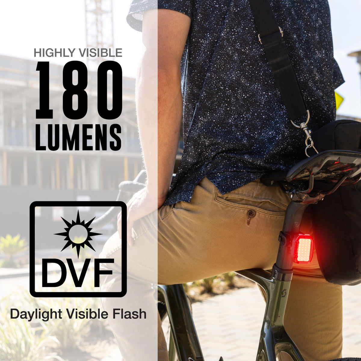 Vmax™ 180 Rear Bike Taillight – 180 lumen COB LEDs, USB‑C, Mode Memory