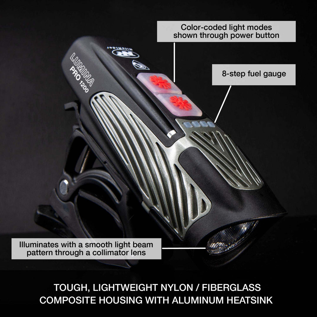 Lumina™ Pro 1200 Front Bike Light – NiteRider Technical Lighting