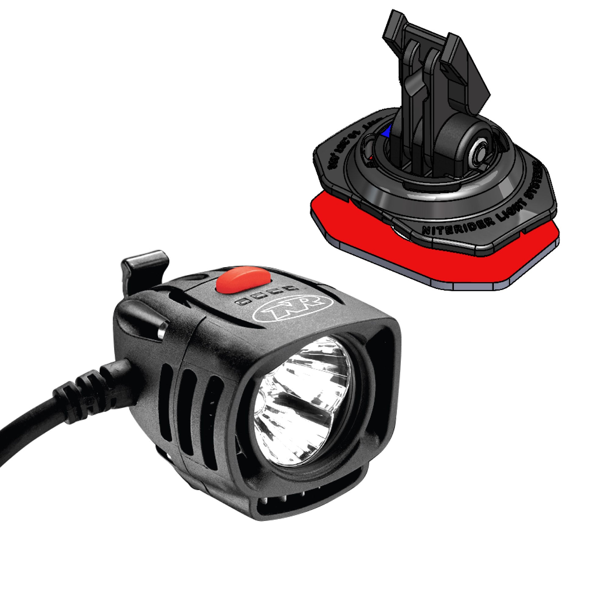 Pro 2200 MX Enduro (8 Cell) Helmet Mounted Light with Stick On Mount