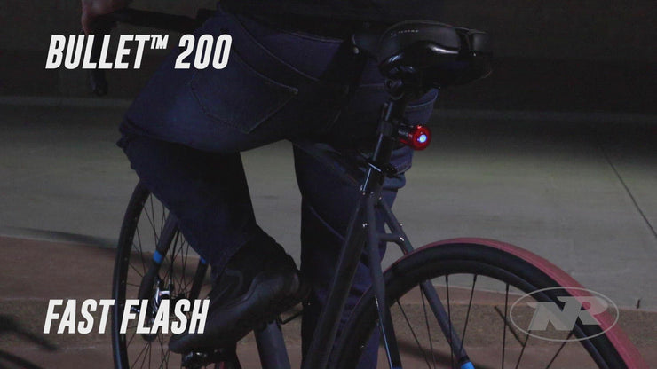 NiteRider Bullet 200 Luz trasera de bicicleta 200 lúmenes USB recargable  potente luz diurna visible bicicleta luz trasera LED fácil de instalar