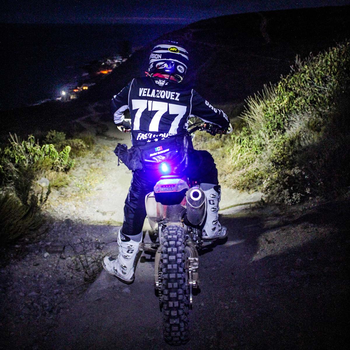 niterider off-road baja 1000 taillight blue safety light