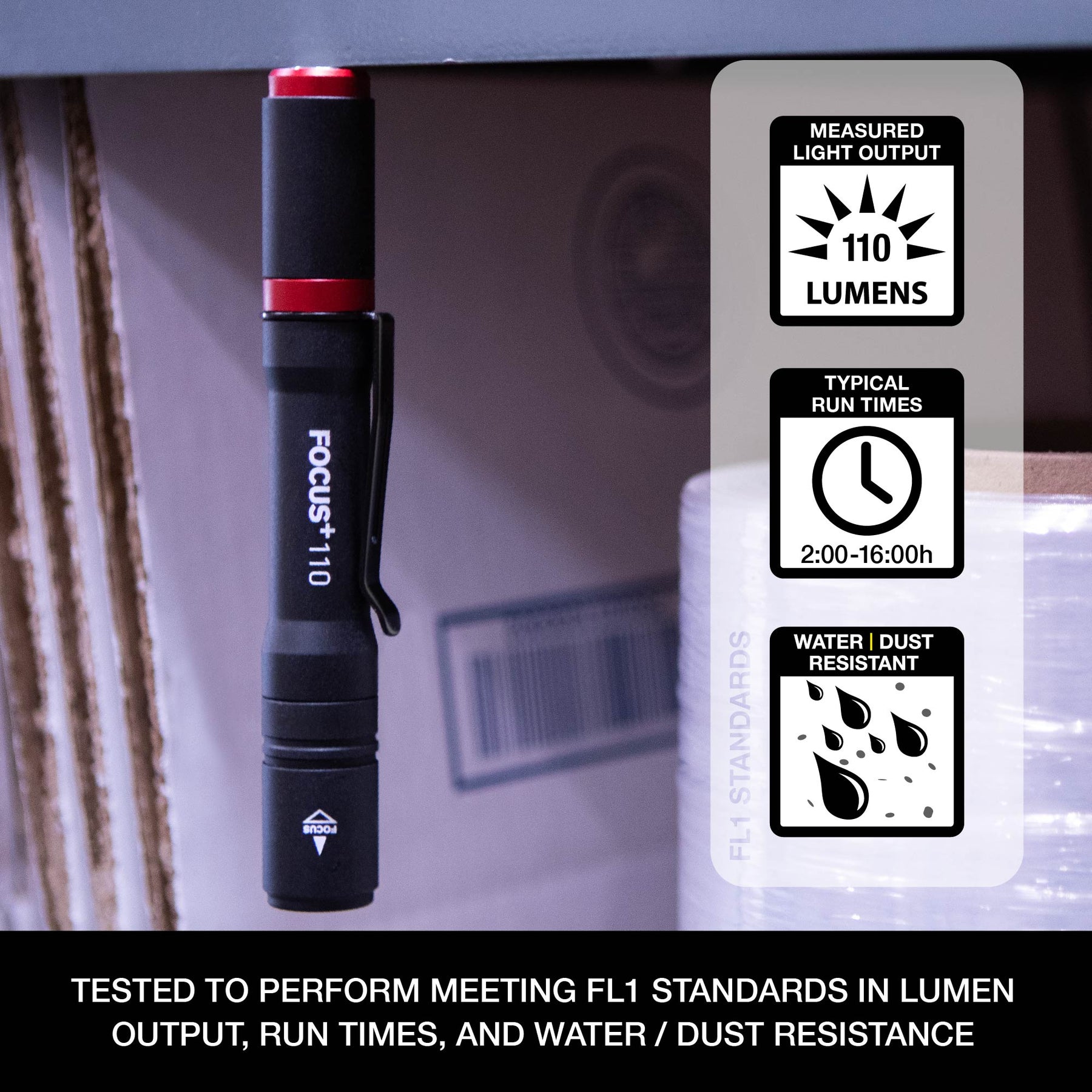 FOCUS+ 110 Handheld Flashlight – NiteRider Technical Lighting FOCUS+ 110 Handheld Flashlight – NiteRider Technical Lighting
