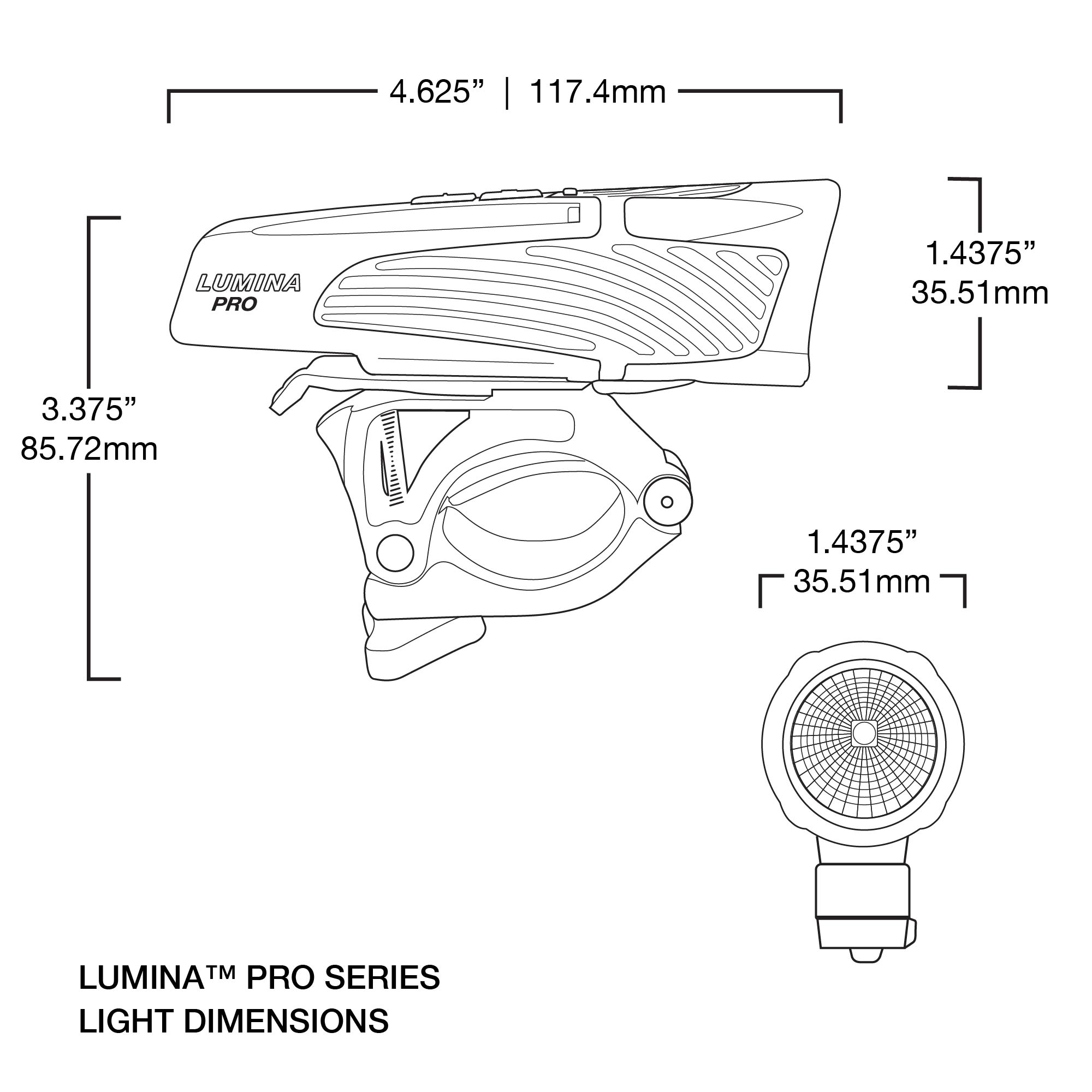 Lumina™ Pro 1000 Front Bike Light