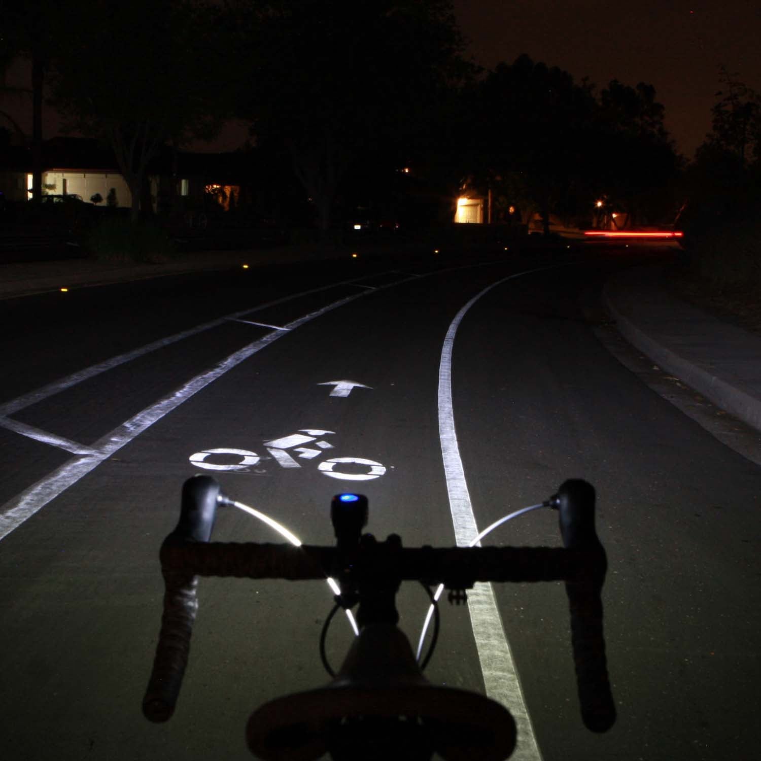 niterider lumina micro 650 light beam pattern medium mode  (4670797316155)