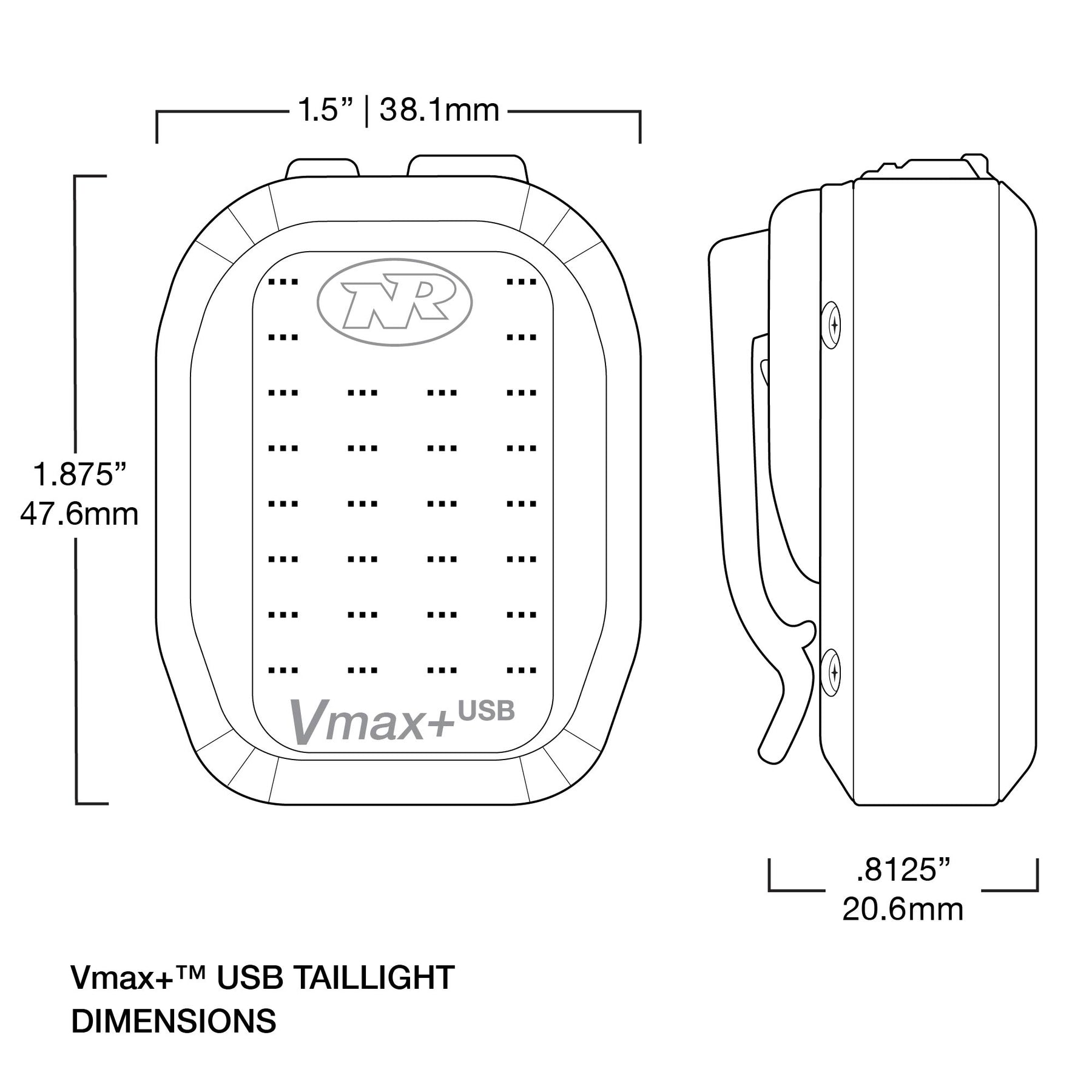 Vmax+™ 150 Bike Taillight NiteRider Technical Lighting