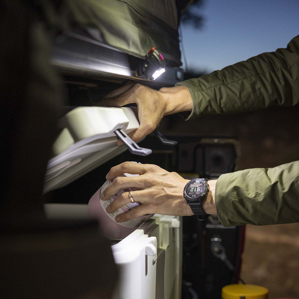 niterider hands free LED multi-use personal lighting camp light outside